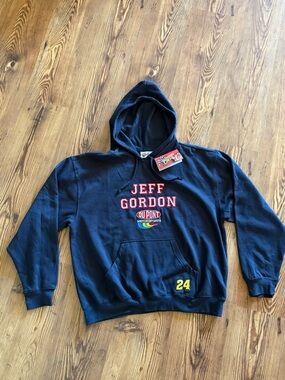 NASCAR Winners Circle Jeff Gordon #24 Sweatshirt Blue DuPont Motorsports XL